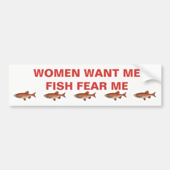 Bumper Sticker For The Fisherman by UniqueSabine at Zazzle