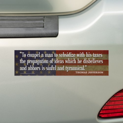 Bumper Sticker _ Founding Father Quote