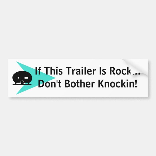 Bumper Sticker Fun Vintage Camper Expression