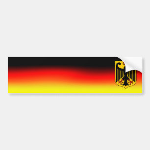 Bumper Sticker German flag colors and coat of arm