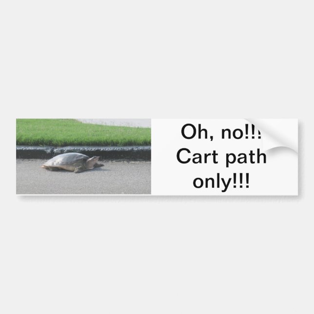 Bumper Sticker/Golf, Sports, Funny Sticker (Front)