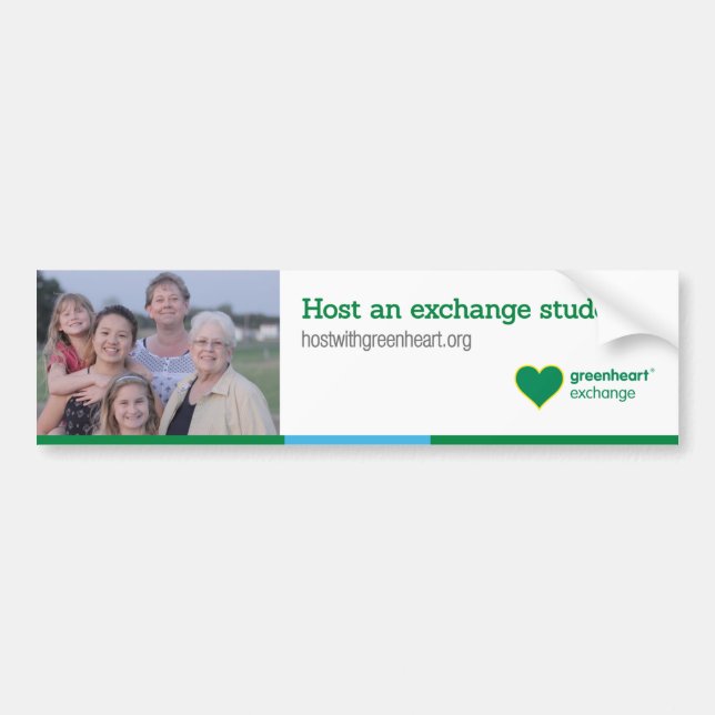 Bumper Sticker - Host with Greenheart (Front)