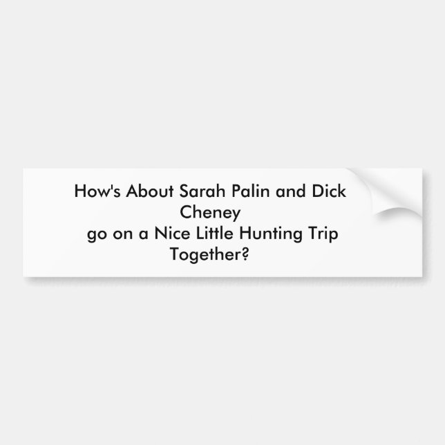 Bumper sticker, hunting sticker (Front)