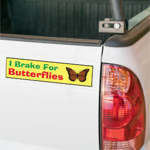 Bumper Sticker - I Brake For Butterflies