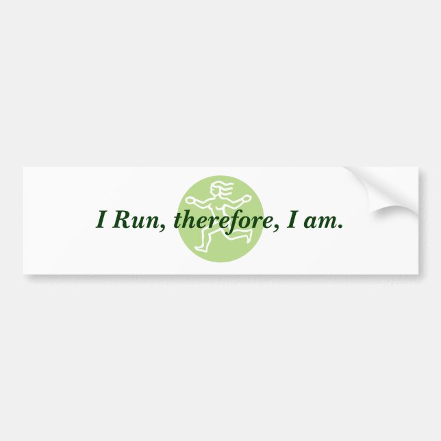 Bumper Sticker - I run ... (Front)