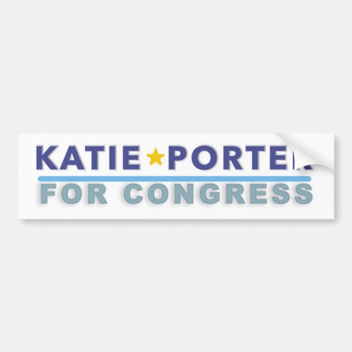 Bumper sticker Katie Porter for Congress