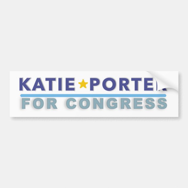 Bumper sticker Katie Porter for Congress (Front)
