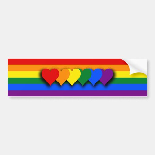 Bumper Sticker LGBT flag