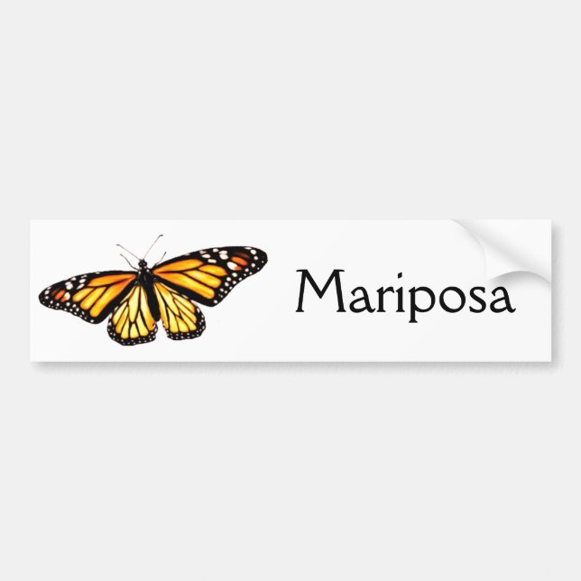 Bumper Sticker Mariposa Monarca (Front)