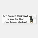Bumper Sticker: My German Shepherd Is Smarter... Bumper Sticker at Zazzle