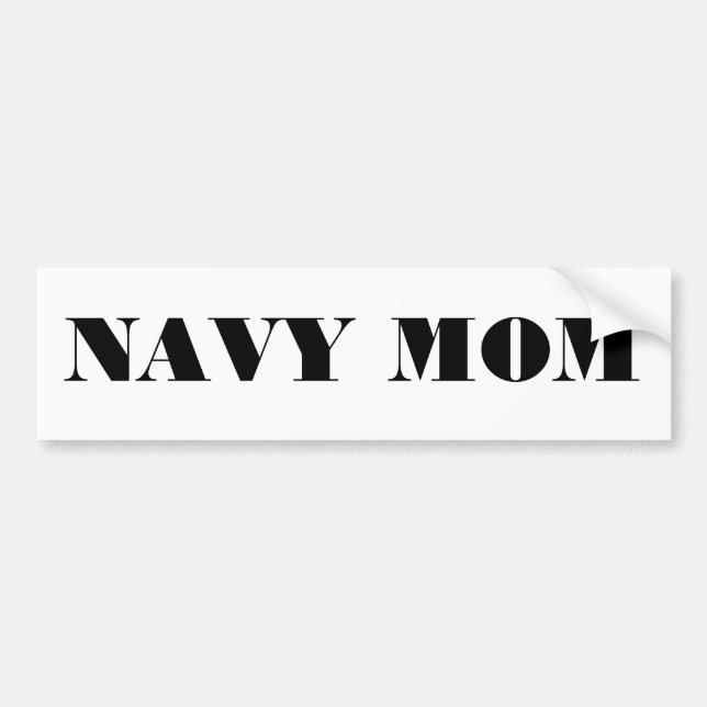 Bumper Sticker Navy Mom (Front)