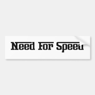 Bumper Sticker - Need For Speed