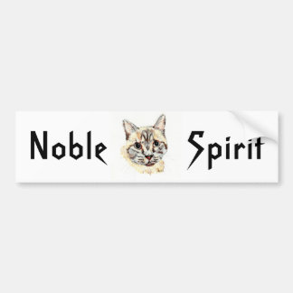 Bumper Sticker: "Noble Spirit", tribal/spirit text Sticker