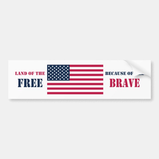 Bumper Sticker (Patriotic) (Front)