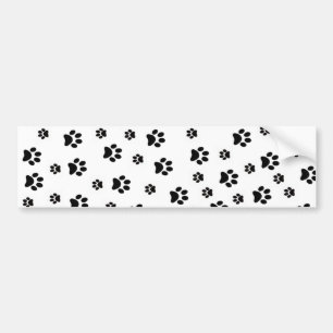 Bumper Sticker Paw Prints