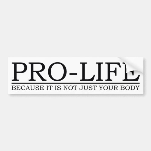 bumper sticker _ pro life