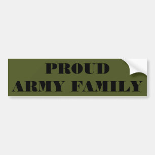 Bumper Sticker Proud Army Family
