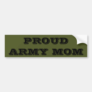 Bumper Sticker Proud Army Mom