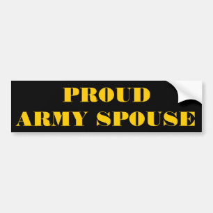 Bumper Sticker Proud Army Spouse