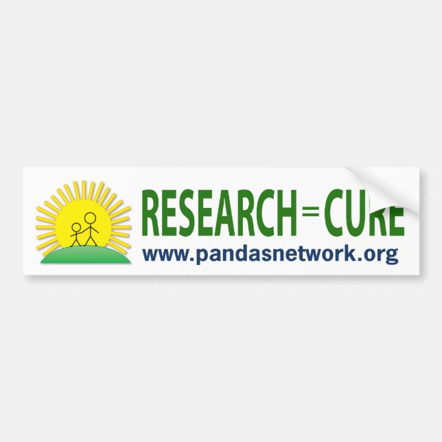 Bumper Sticker: Research = Cure Sticker (Front)