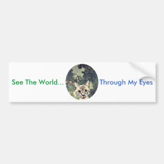 Bumper Sticker "See The World Through My Eyes" Cat