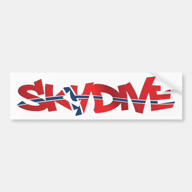 BUMPER STICKER SKYDIVE DENMARK (Front)