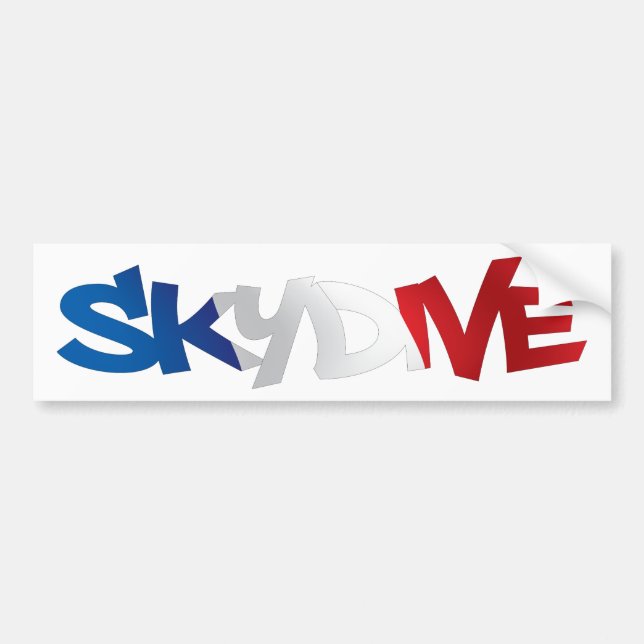 BUMPER STICKER SKYDIVE FRANCE (Front)
