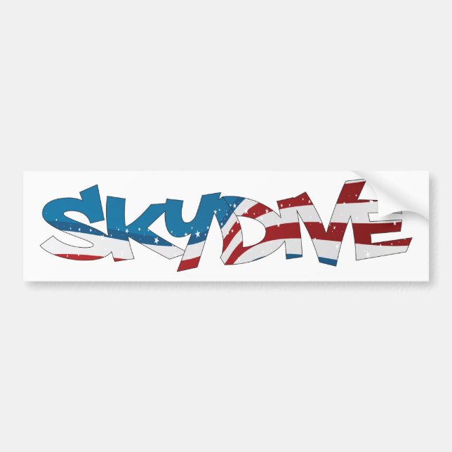BUMPER STICKER SKYDIVE USA (Front)