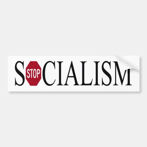 bumper sticker _ stop socialism