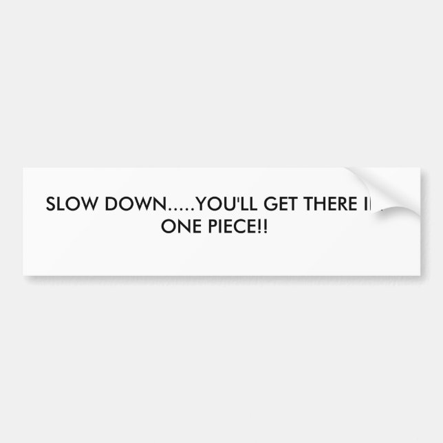 Bumper Sticker Template (Front)