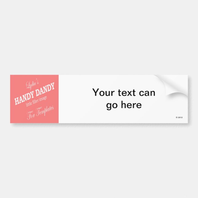 bumper sticker template (Front)
