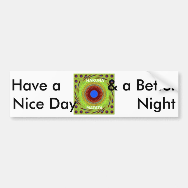 Bumper Sticker Template Car Bumper Sticker (Front)