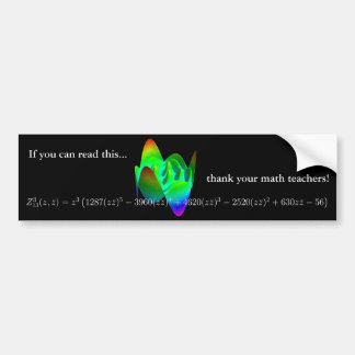 Bumper sticker: thank your math teacher! 3 sticker