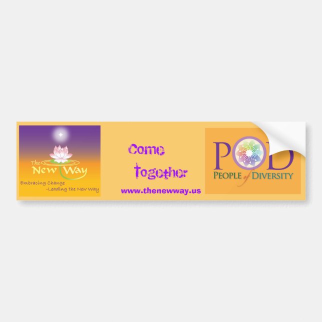 Bumper sticker- The New Way POD Sticker (Front)