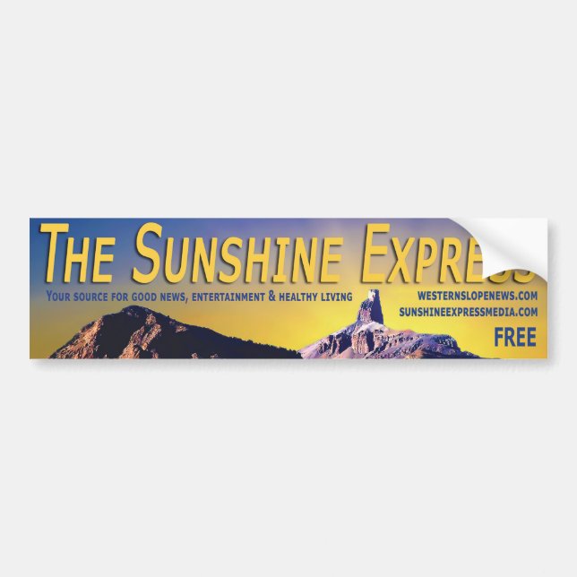 Bumper Sticker - The Sunshine Express Banner #3 (Front)
