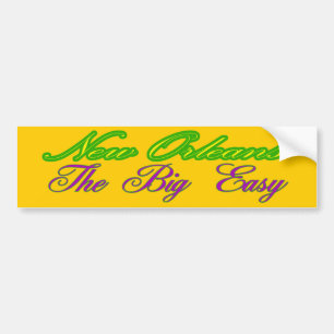 Bumper Sticker Visual Nickname New Orleans Promote