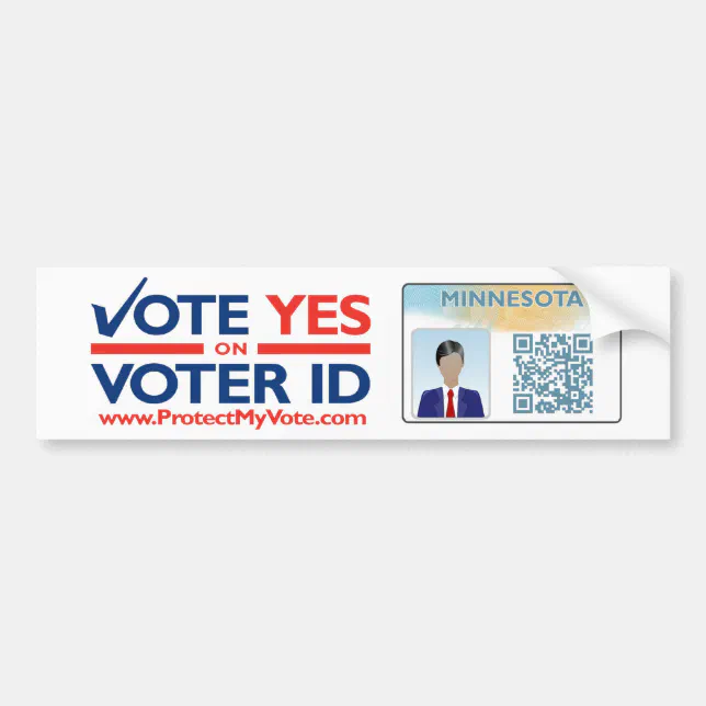 Bumper Sticker - Vote YES on Voter ID | Zazzle