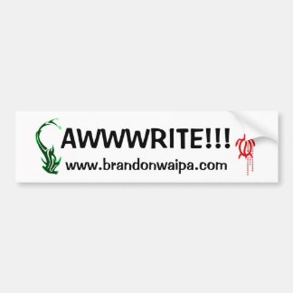 BUMPER STICKER - WEBSITE - AWWWRITE!!!