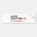 allies sculpture  Bumper Stickers