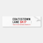 coatestown lane  Bumper Stickers