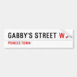 gabby's street  Bumper Stickers