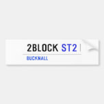 2Block  Bumper Stickers