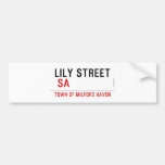 Lily STREET   Bumper Stickers