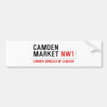 Camden market  Bumper Stickers