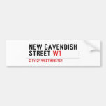 New Cavendish  Street  Bumper Stickers