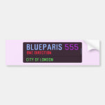 BlueParis  Bumper Stickers