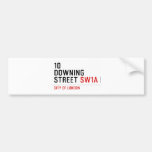 10  downing street  Bumper Stickers