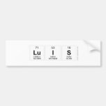 LUIS  Bumper Stickers