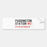 paddington station  Bumper Stickers