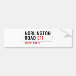 NORLINGTON  ROAD  Bumper Stickers